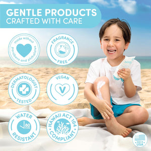 Bliss Baby Sunscreen, Premium SPF 50 Mineral Lotion, Natural Zinc Oxide, Fragrance-Free, Hypoallergenic & Dermatologist Tested, Water-Resistant, Vegan, Sensitive Skin - For Babies, Kids & Whole Family