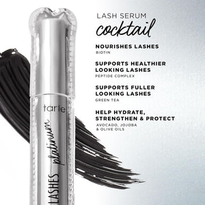 tarte lights, camera, lashes platinum voluminizing mascara
