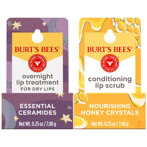 Burt's Bees Lip Mask Set- Overnight Intensive Treatment Revives & Nourishes for All Day Hydration, Passion Fruit & Chamomile, Sweet Mint & Lemon Sorbet