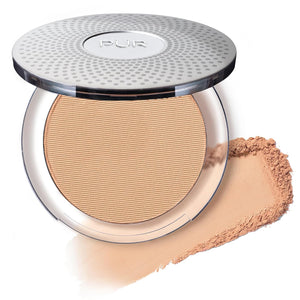 PUR Beauty 4-in-1 Pressed Mineral Makeup Powder Foundation with SPF 15 - Concealer & Finishing Compact Pressed Powder for Face - Buildable Medium to Full Coverage Foundation Powder