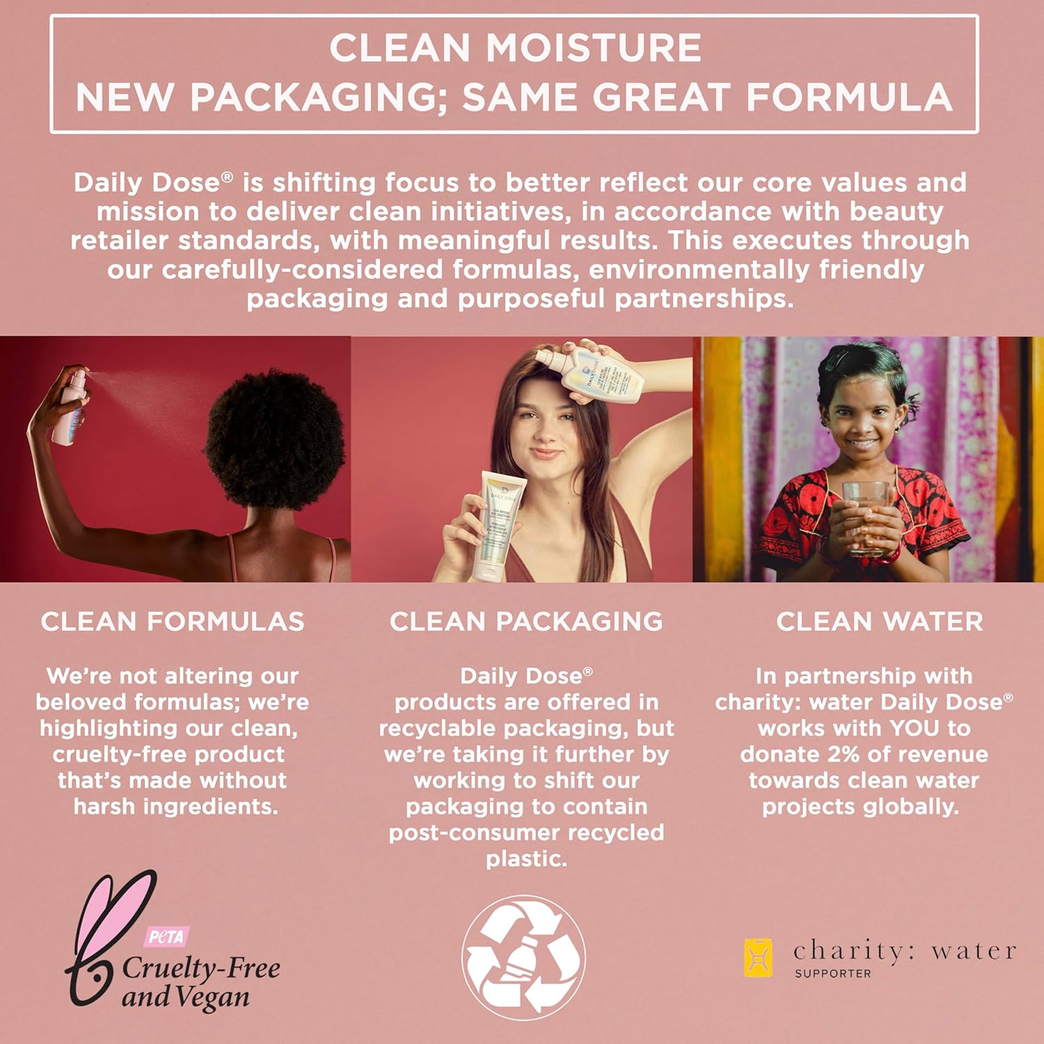 DAILY DOSE Leave-In Conditioner Spray - Detangles, Moisturizes & Eliminates Frizz, Lightweight Formula, Safe for All Hair Types, Paraben-Free, Vegan, Cruelty-Free, Award-Winning - 8.5 oz