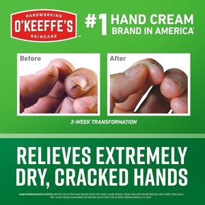 O'Keeffe's Working Hands Hand Cream for Extreme Dryness - 6.8 oz Value Size Jar (2 Pack) - Repairing Skincare for Cracked, Dry Hands