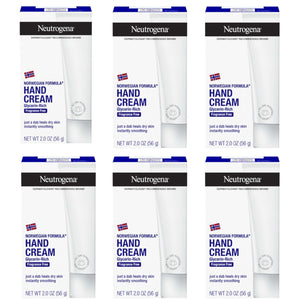 Neutrogena Norwegian Formula Moisturizing Hand Cream & Lotion for Dry Hands, Fragrance Free Glycerin Concentrated Relief, Over 200 Uses, 6 Pack, 2 oz Each (Total 12 Fl Oz)