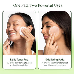 Toning Polish Pads - Korean Skincare for Dark Spots, Wrinkles & Dull Skin - Hydrating Facial Treatment with Snail Mucin, Niacinamide, Peptides & Centella - 100 Count