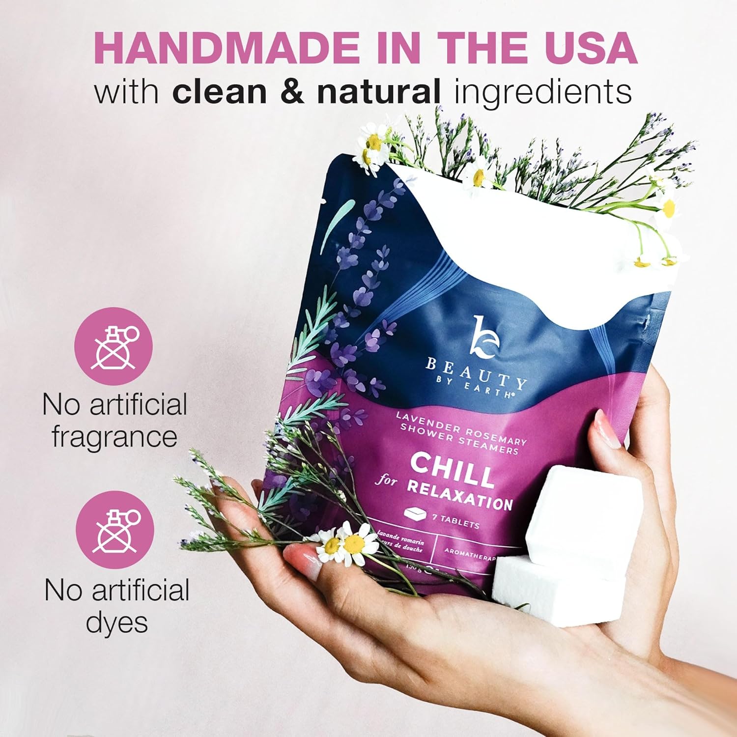 Shower Steamers Aromatherapy - USA Made with Natural Ingredients & Lavender Oil, Large Shower Bombs for Stress Relief, Relaxing Spa Gifts for Women & Men, Luxury New Mom & Nurse Gifts