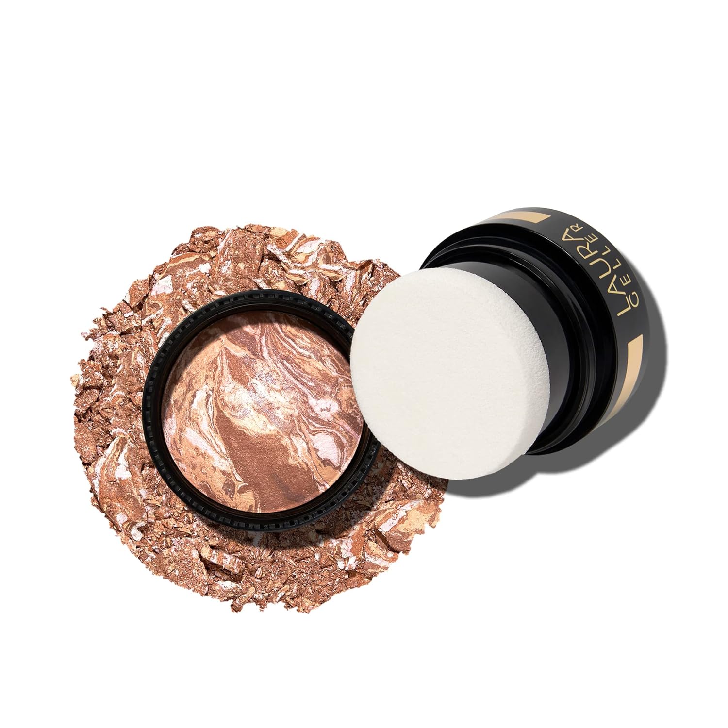 LAURA GELLER NEW YORK Baked Bronze-N-Brighten Bronzer Powder - Medium - Natural Bronze Glow