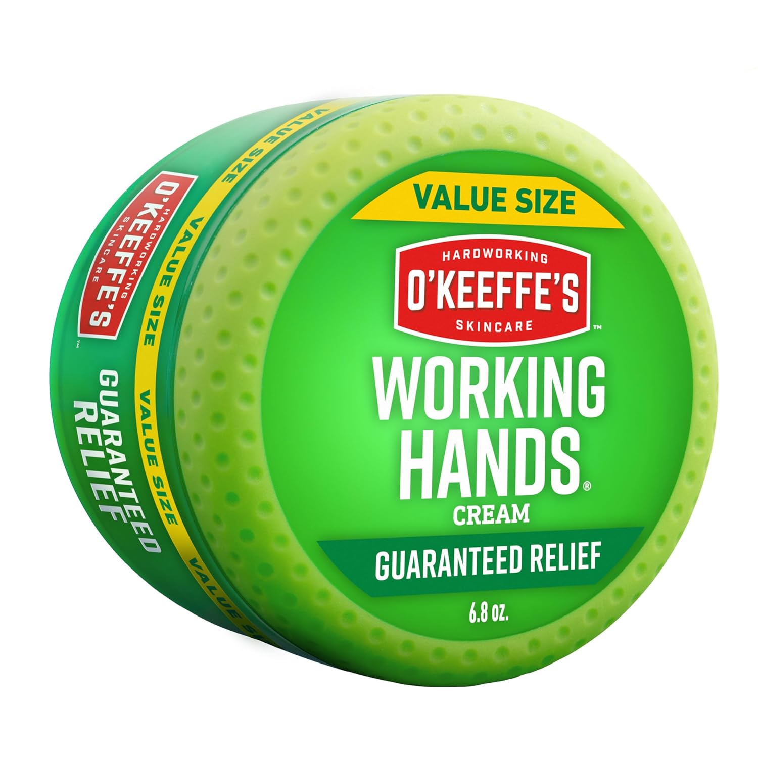 O'Keeffe's Working Hands Hand Cream for Extreme Dryness - 6.8 oz Value Size Jar (2 Pack) - Repairing Skincare for Cracked, Dry Hands