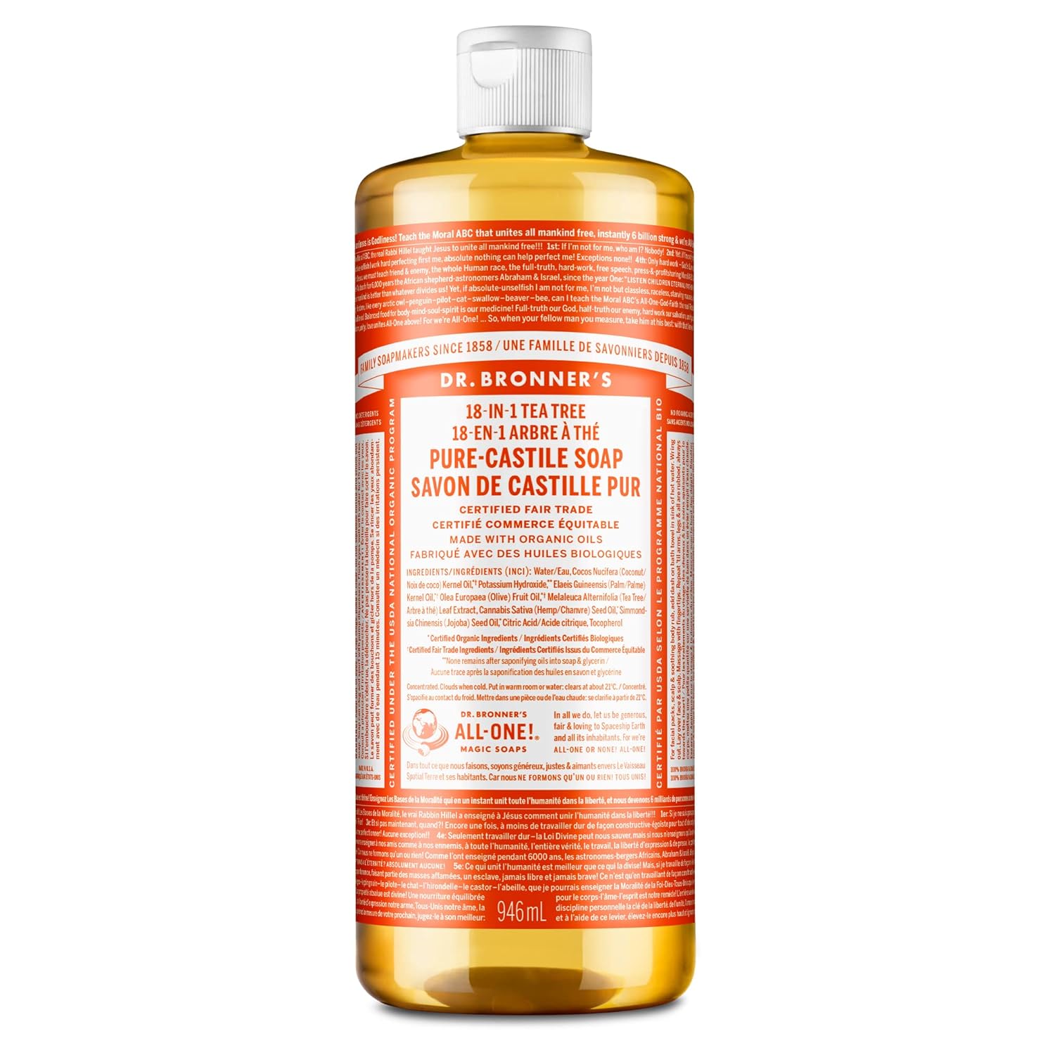 Dr Bronner - Rose Castile Liquid Soap | 236ml
