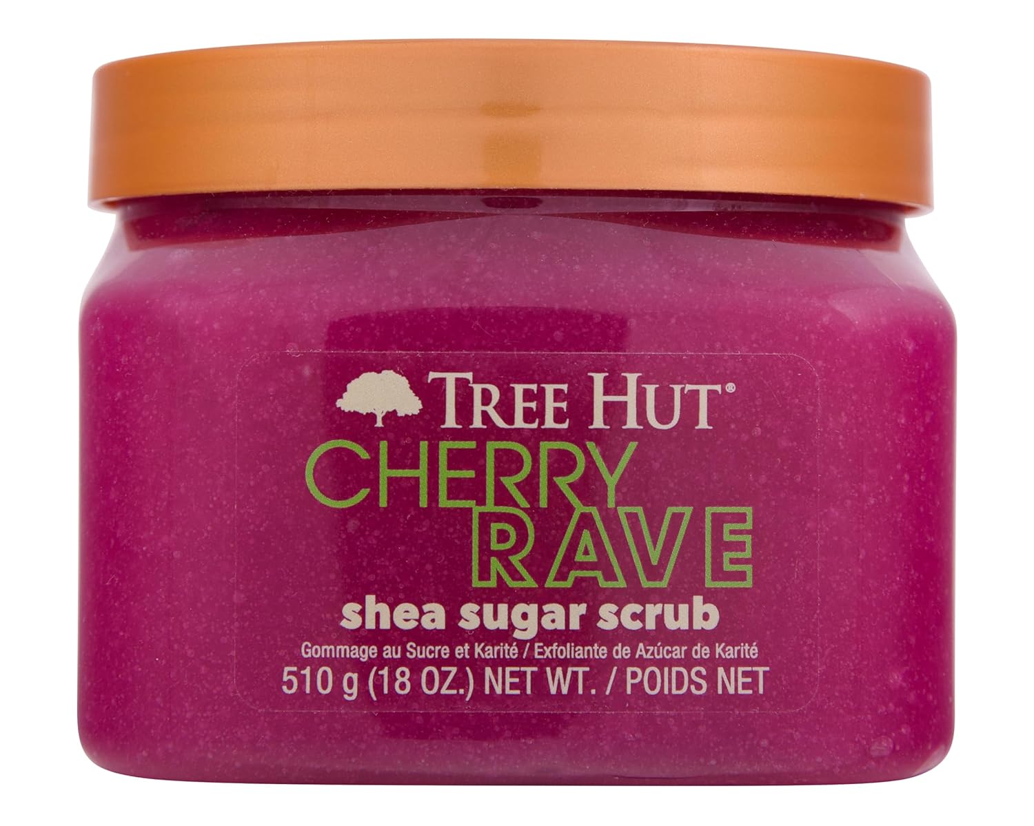 Tree Hut Shea Sugar Scrub Tropical Mango, 18oz, Ultra Hydrating and Exfoliating Scrub for Nourishing Essential Body Care