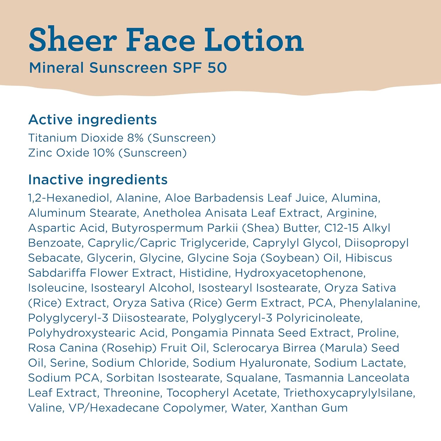 BLUE LIZARD Sheer Face Lotion - SPF 50+, 1.7 Oz