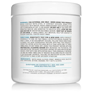 Exfoliating Acne Treatment Pads (100 Count) - Dual Textured Face Wipes with 2% Salicylic Acid & 2% Mandelic Acid - Toner Pads for Acne Prone Skin, Face & Body Wipes for Teens & Adults
