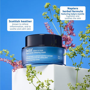 belif Vitamin E Jelly Overnight Mask – Hydrating & Plumping Face Moisturizer with Red Algae & Jojoba Oil, Deep Repair for Glass Skin, Korean Sleeping Mask for Intense Hydration & Radiance, 2.53 fl oz