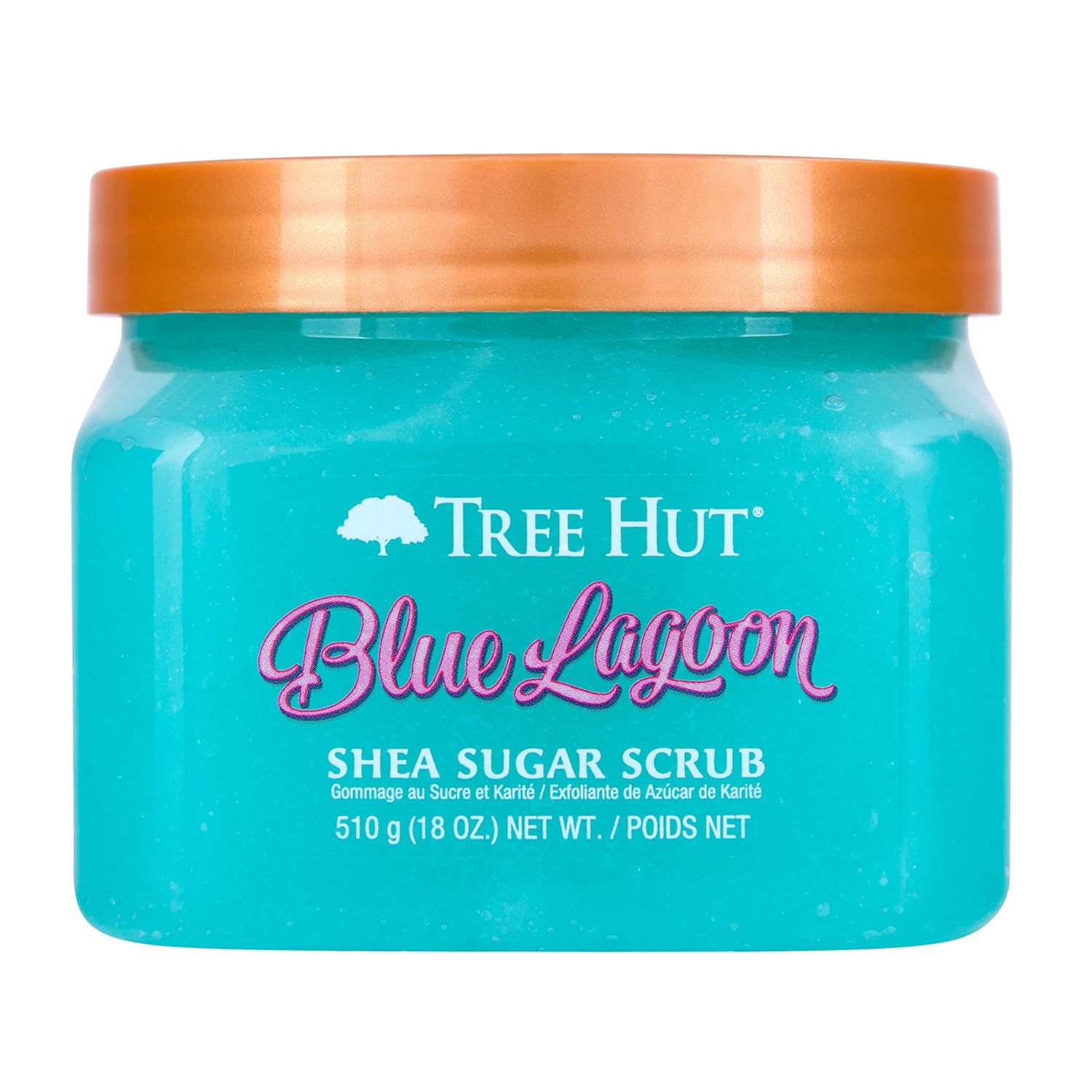 Tree Hut Shea Sugar Scrub Tropical Mango, 18oz, Ultra Hydrating and Exfoliating Scrub for Nourishing Essential Body Care