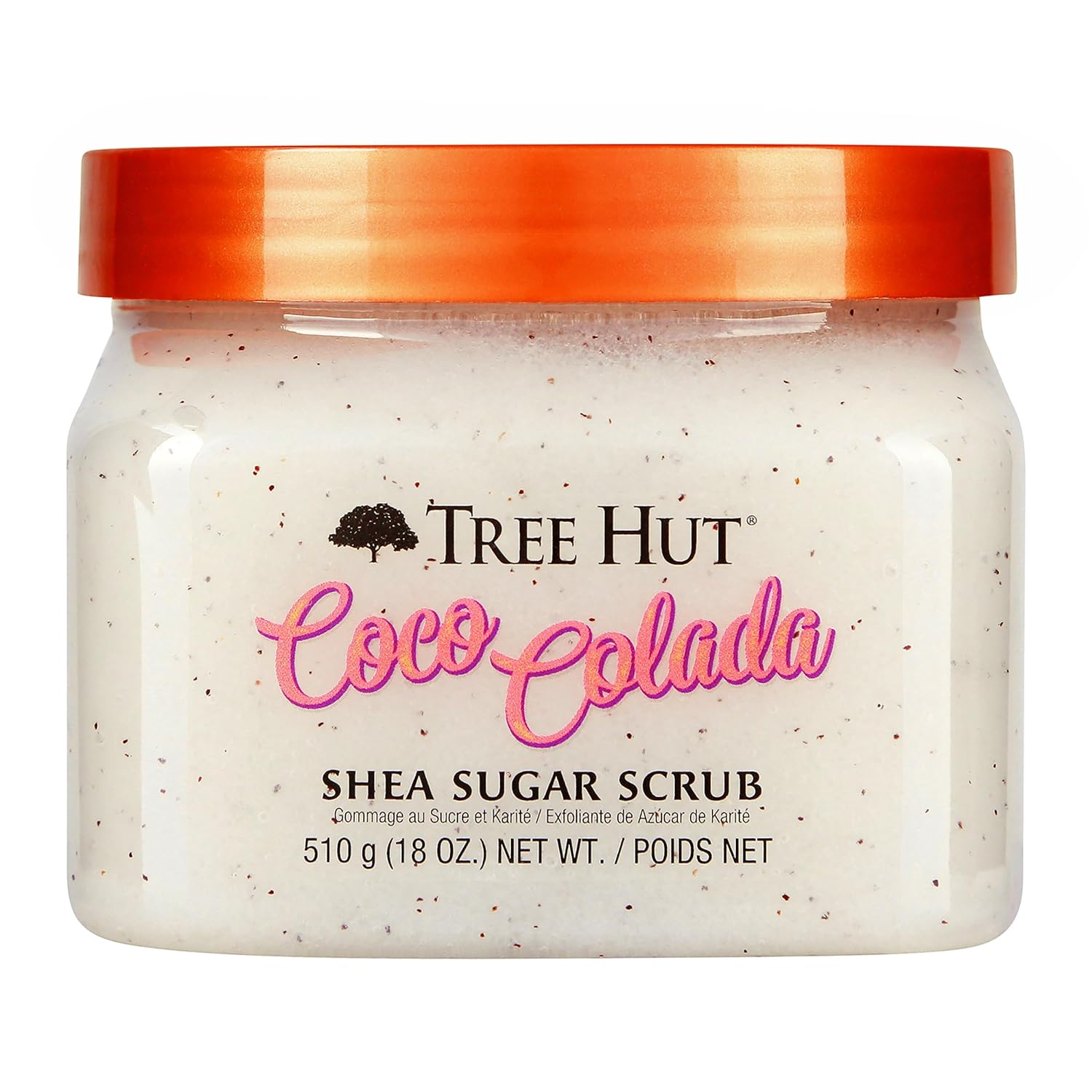Tree Hut Shea Sugar Scrub Tropical Mango, 18oz, Ultra Hydrating and Exfoliating Scrub for Nourishing Essential Body Care