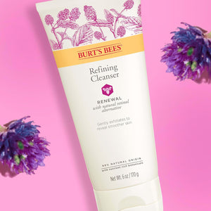 Burt's Bees Renewal Refining Cleanser with Bakuchiol Natural Retinol Alternative, 6 Oz (Package May Vary)