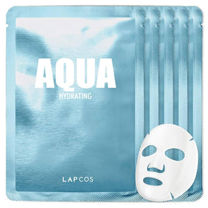 LAPCOS Collagen Sheet Mask, Firming Daily Face Mask with Collagen Peptides for Anti-Aging, Helps to Minimize Wrinkles, Restores Skin Elasticity & Firmness, Hydrating, Korean Beauty, 5-Pack