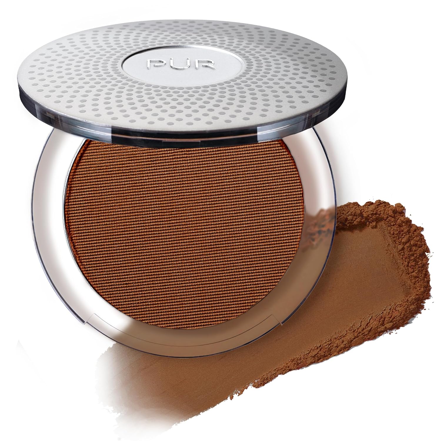 PUR Beauty 4-in-1 Pressed Mineral Makeup Powder Foundation with SPF 15 - Concealer & Finishing Compact Pressed Powder for Face - Buildable Medium to Full Coverage Foundation Powder