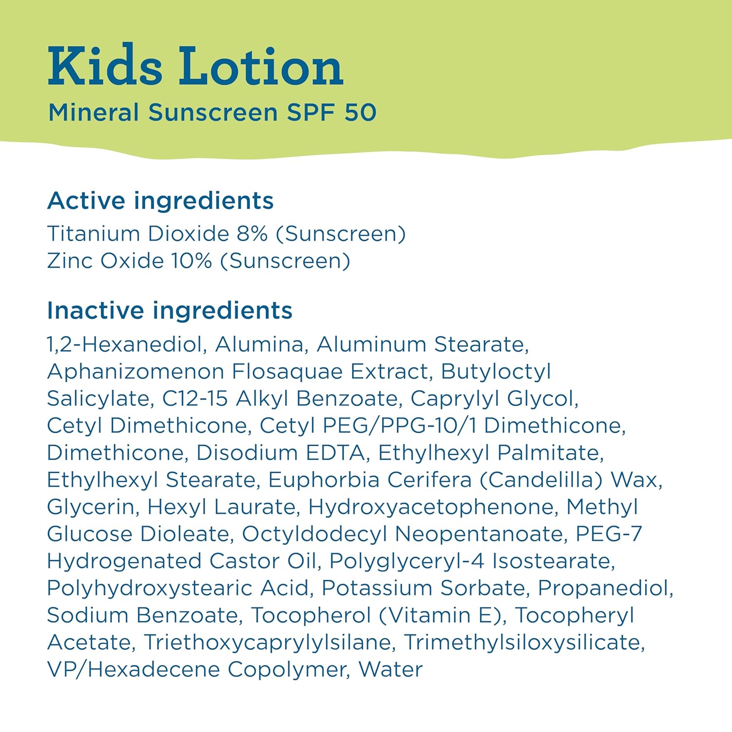 BLUE LIZARD Kids Sunscreen Lotion SPF 50+ 5oz Tube, cream