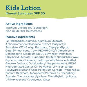 BLUE LIZARD Kids Sunscreen Lotion SPF 50+ 5oz Tube, cream