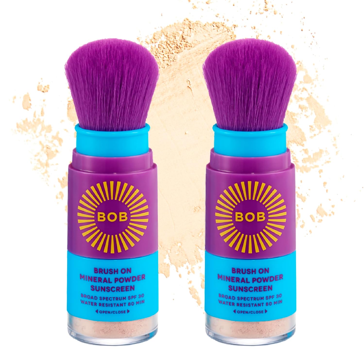 BOB KIDS Duo Pack SPF Sun Protection, SPF 30 Mineral Powder Sunscreen & SPF 40 Kids Sun Protection Balm, Broad Spectrum, Fragrance Free, Water Resistant