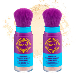 BOB KIDS Duo Pack SPF Sun Protection, SPF 30 Mineral Powder Sunscreen & SPF 40 Kids Sun Protection Balm, Broad Spectrum, Fragrance Free, Water Resistant