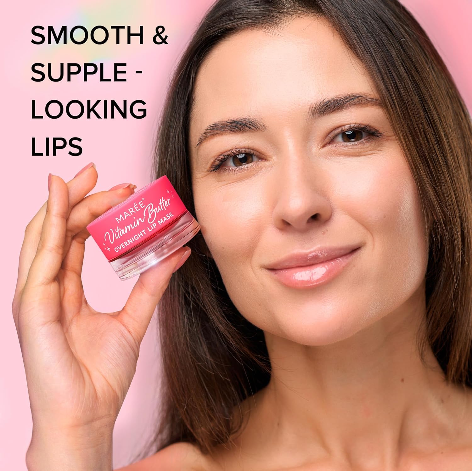 MAREE Lip Mask with Hyaluronic Acid - Overnight Butter Balm - Moisturizer for Very Dry Lips - Hidratante de Labios Care Hydration