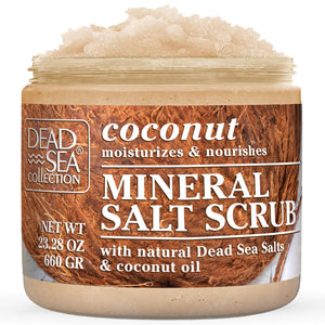 Dead Sea Collection Lavender Salt Scrub – Exfoliating Body Scrub for Women – Moisturizing and Nourishing Skin – with Pure Oils and Dead Sea Minerals (23.28 Oz)