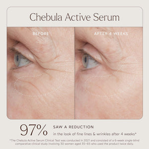True Botanicals Chebula Active Serum | Optimizes Skins Collagen Levels | Anti-Aging Serum | Treats Fine Lines & Wrinkles | All Skin Types | Dermatologist Tested, All Natural, Vegan | 1 fl oz | 30 ml