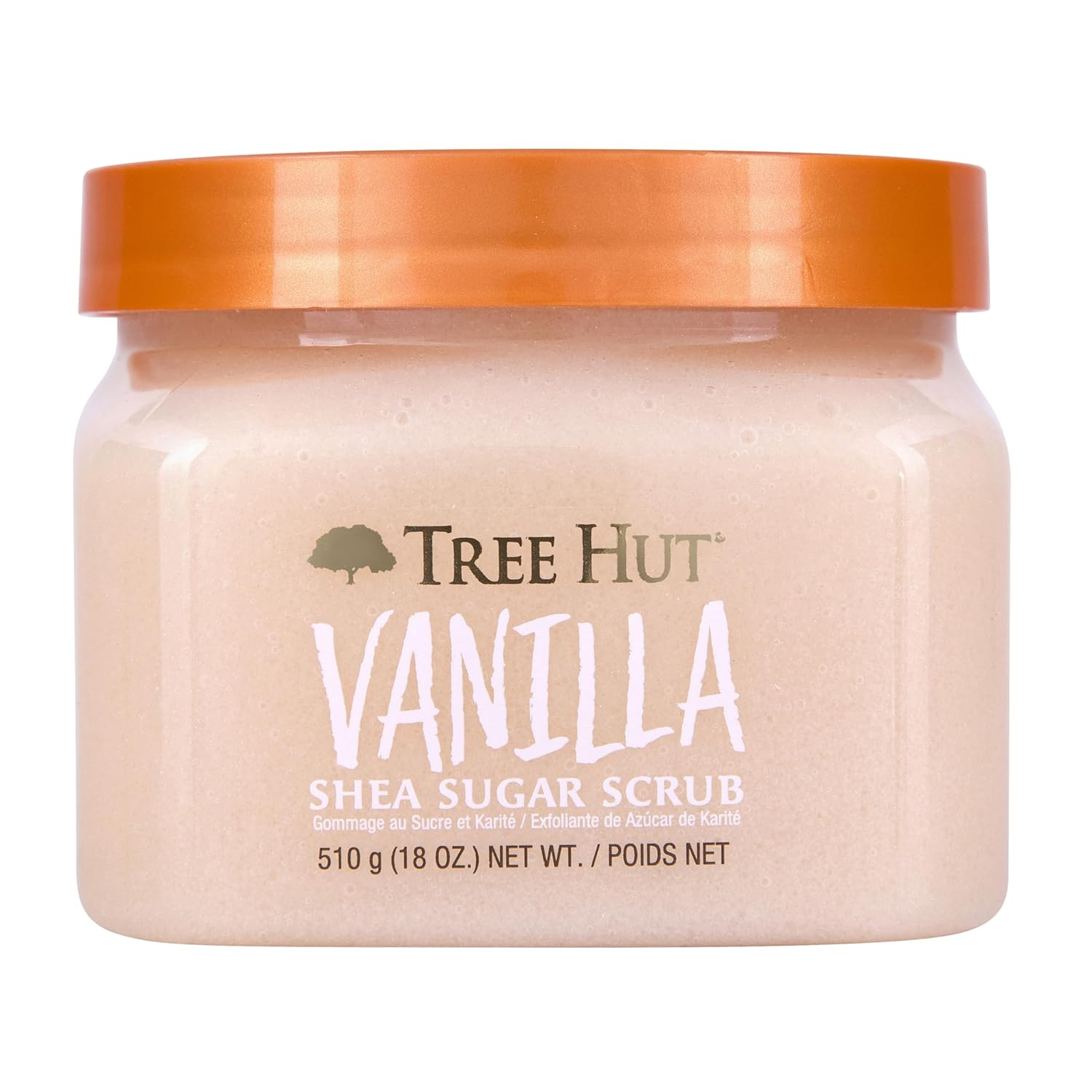 Tree Hut Shea Sugar Scrub Tropical Mango, 18oz, Ultra Hydrating and Exfoliating Scrub for Nourishing Essential Body Care