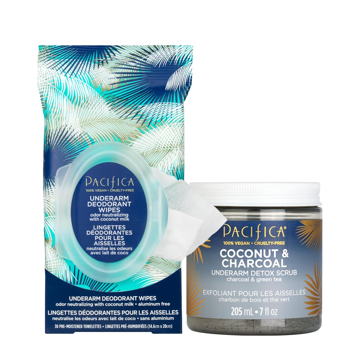 Pacifica Underarm Body Scrub - Armpit Detox Coconut & Charcoal Deodorant– Exfoliating & Nourishing for Natural Deodorant Users – Aluminum-Free & Safe for Sensitive Skin, Vegan & Cruelty-Free, 7 fl oz