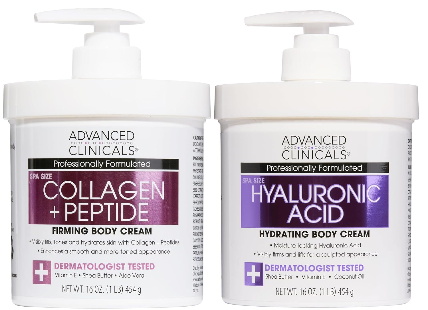 Advanced Clinicals Green Coffee Bean Thermo - Firming Body Lotion | Caffeine Infused Collagen Cream Moisturizer & Body Cream For Women, Stomach, Legs, & To Improve Look Of Textured Crepey Skin, 16 Oz