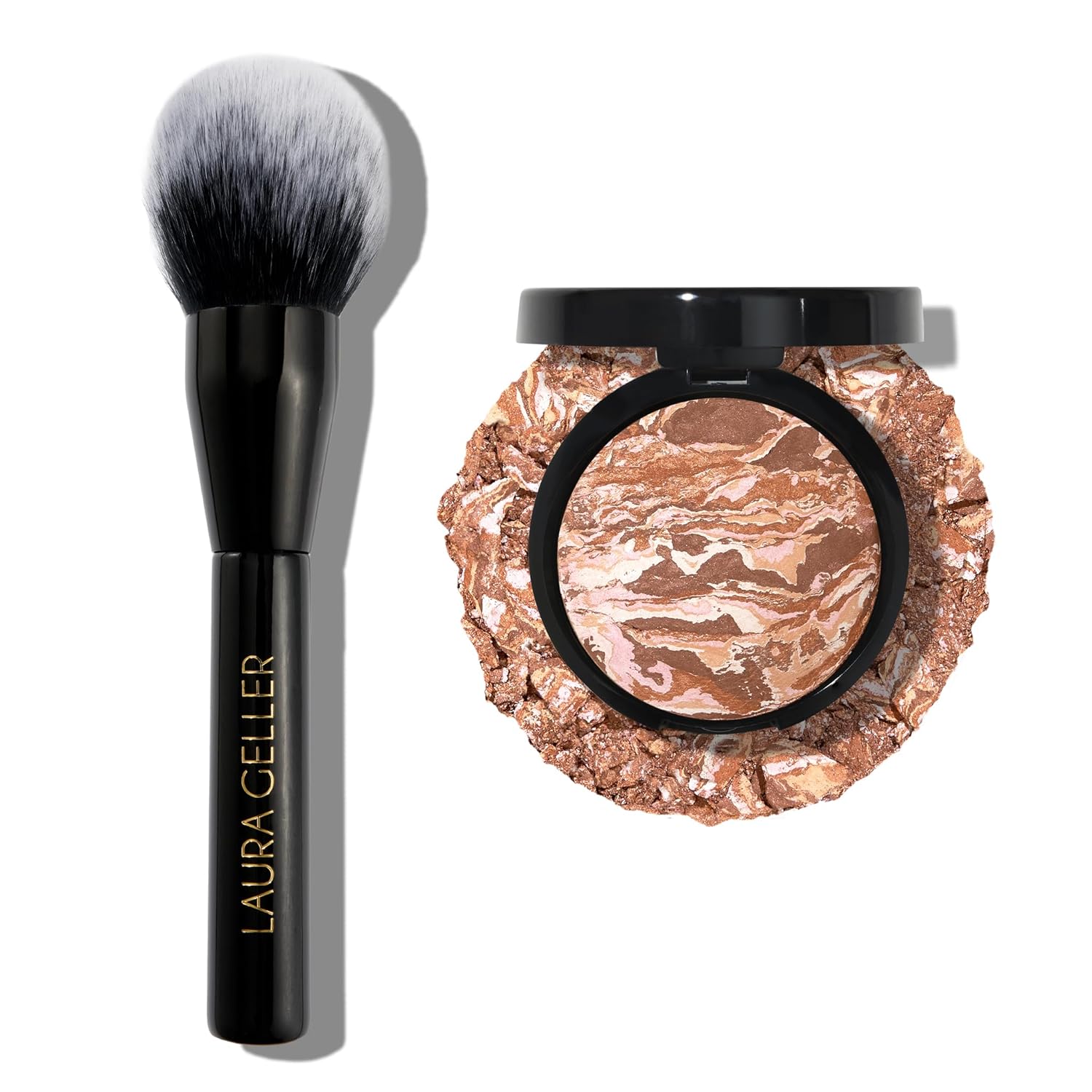 LAURA GELLER NEW YORK Baked Bronze-N-Brighten Bronzer Powder - Medium - Natural Bronze Glow