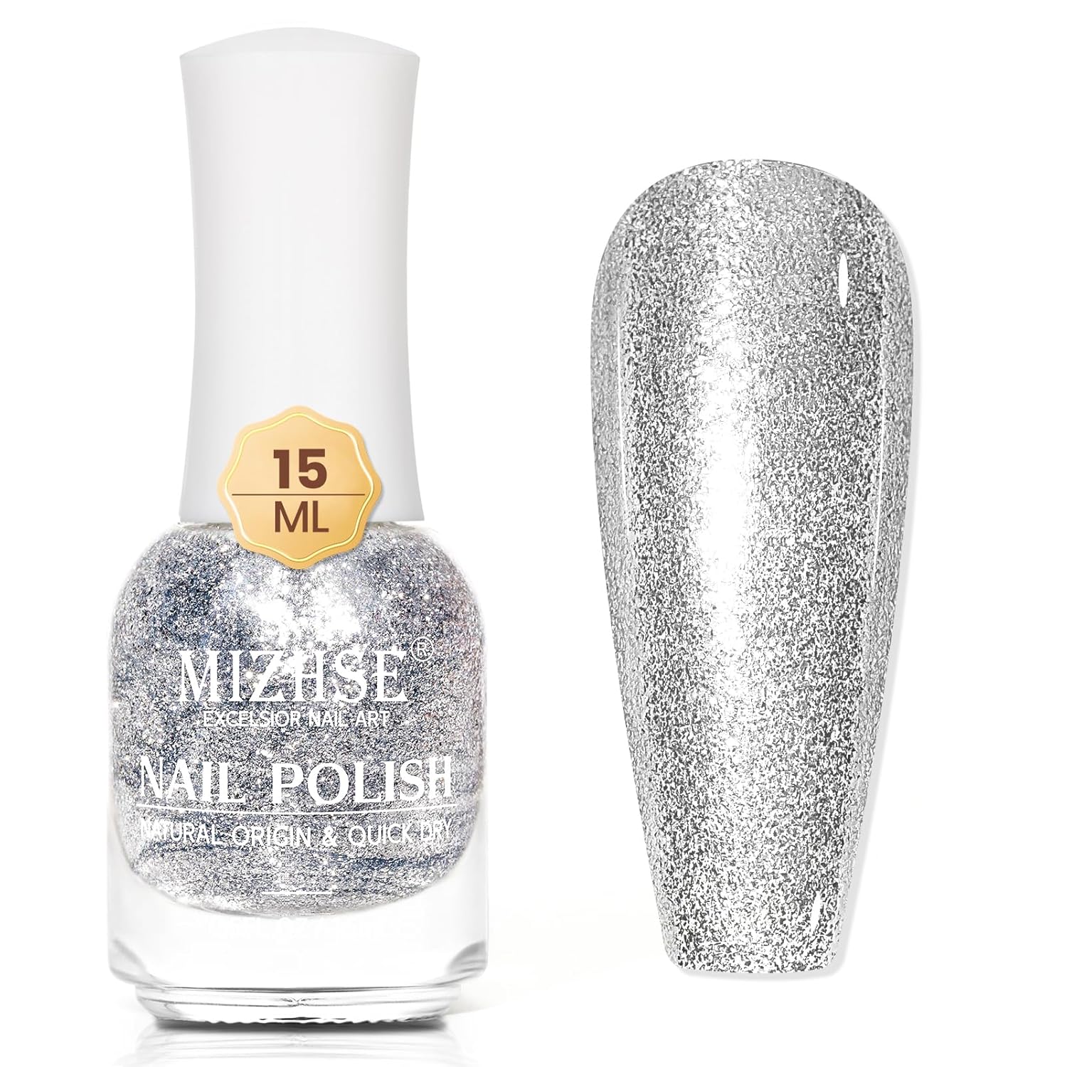 MIZHSE Nail Polish: 15Ml Mermaid Pearl Nail Polish Pink Aurora Effect Nail Polish, Fingernail and Toenail Polish Glossy Long Lasting Nail Polish Trendy DIY at Home Nail Gift Spree