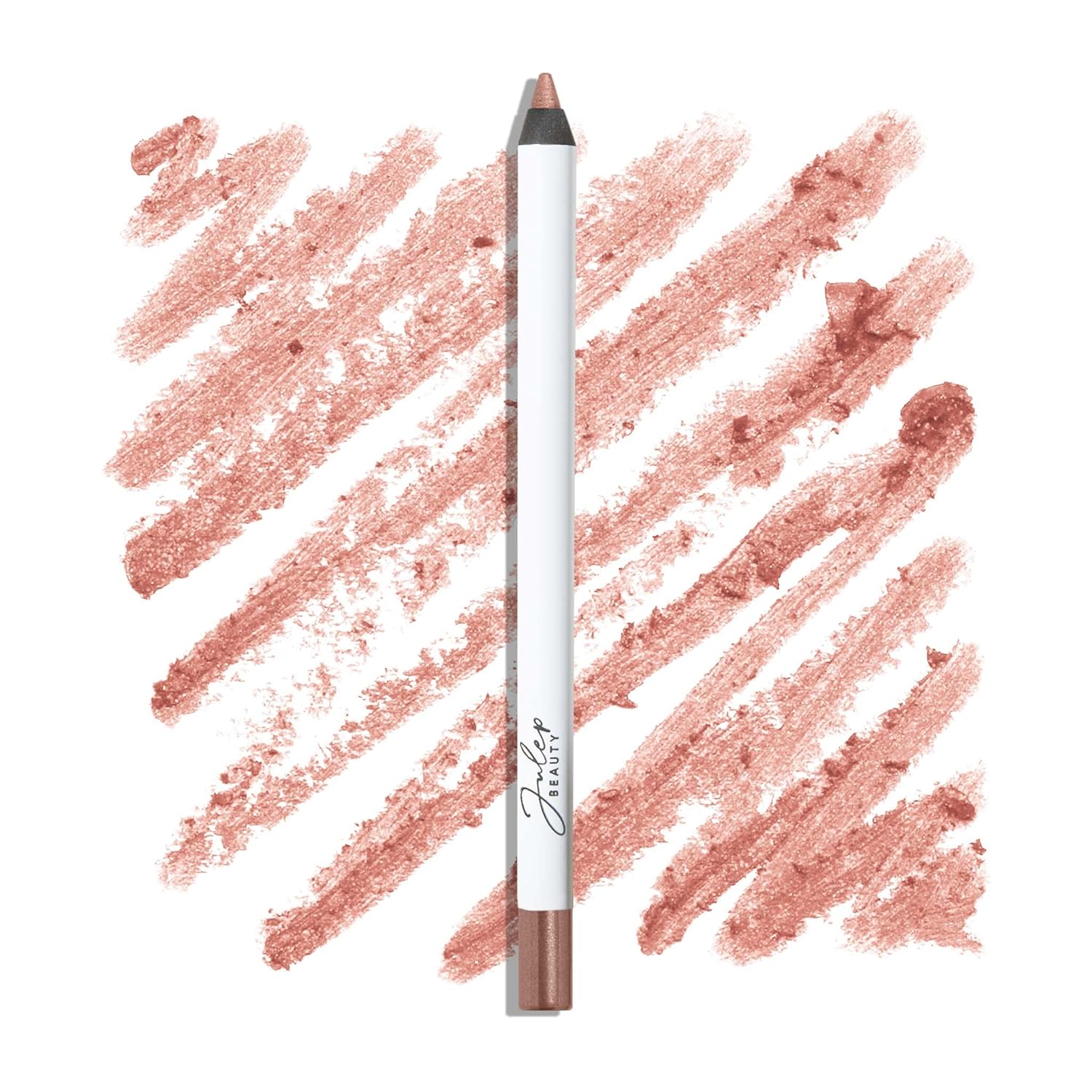 Julep Eyeshadow 101 Crème-to-Powder Eyeshadow Stick Duo + When Pencil Met Gel Sharpenable Multi-Use Longwear Eyeliner Pencil, 3pc Set - Bronze Shimmer, Soft Black & Marmalade Shimmer