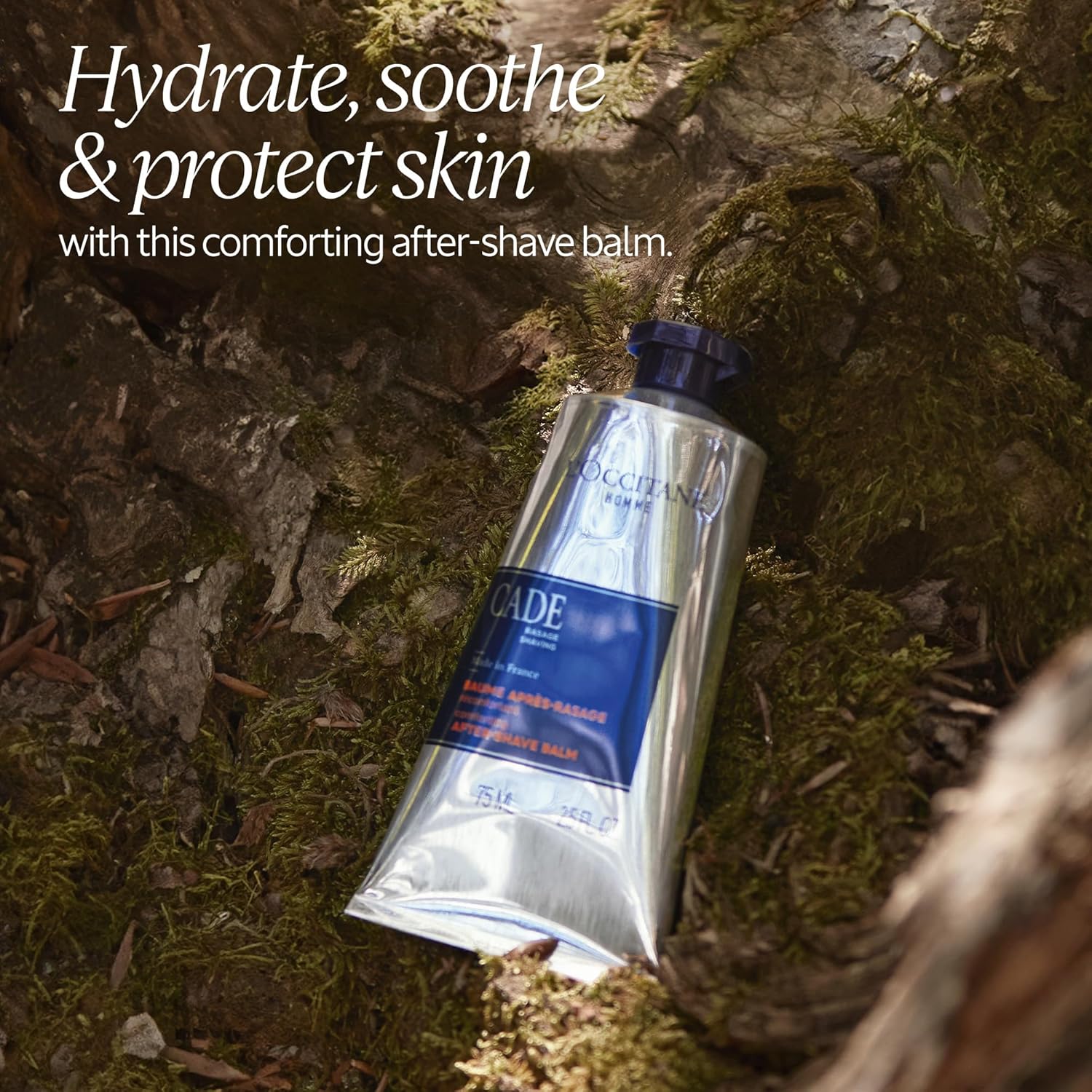 L'OCCITANE Soothing and Moisturizing After Shave Balm, 2.5 Fl Oz: Hydrate Skin, Reduce Feelings of Irritation, Soothe After Shave, Made in France, Vegan, Best in Grooming