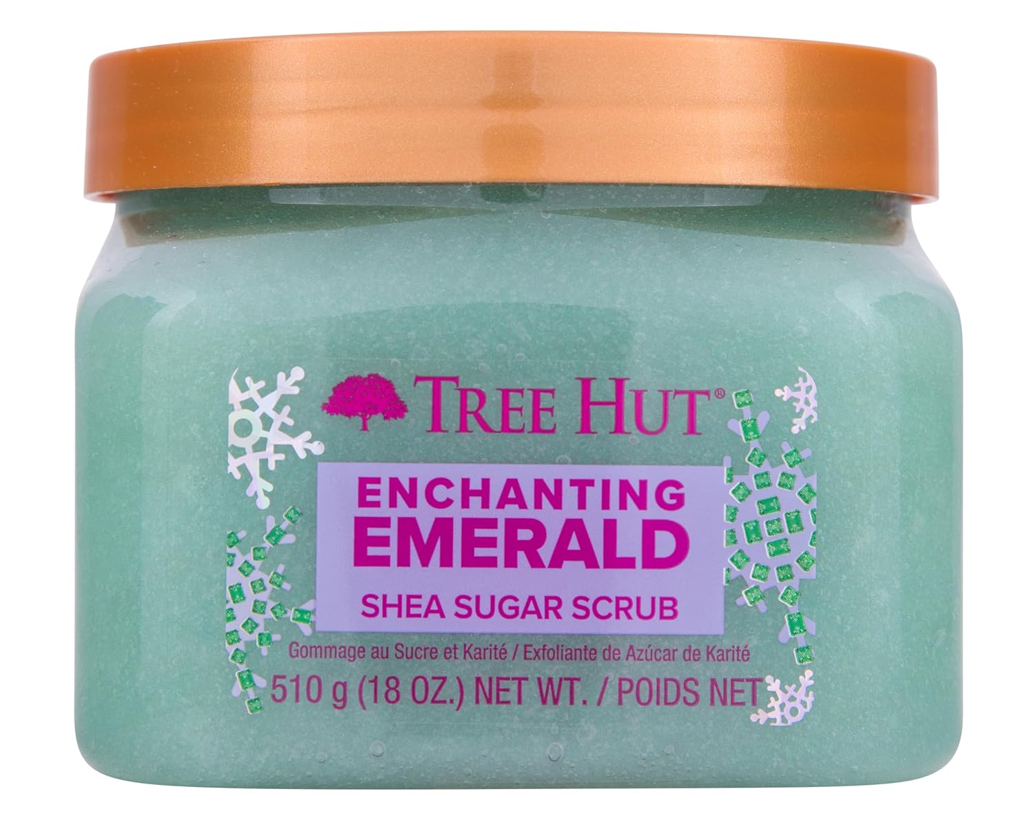 Tree Hut Shea Sugar Scrub Tropical Mango, 18oz, Ultra Hydrating and Exfoliating Scrub for Nourishing Essential Body Care