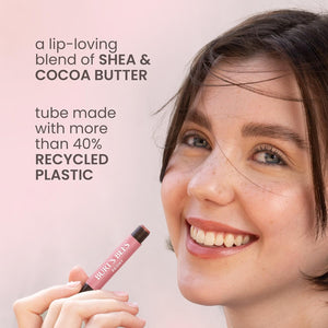 Burt's Bees Shimmer Lip Tint Set, Tinted Lip Balm Stick, Moisturizing for All Day Hydration with Natural Origin Glowy Pigmented Finish & Buildable Color, Fig (4-Pack)