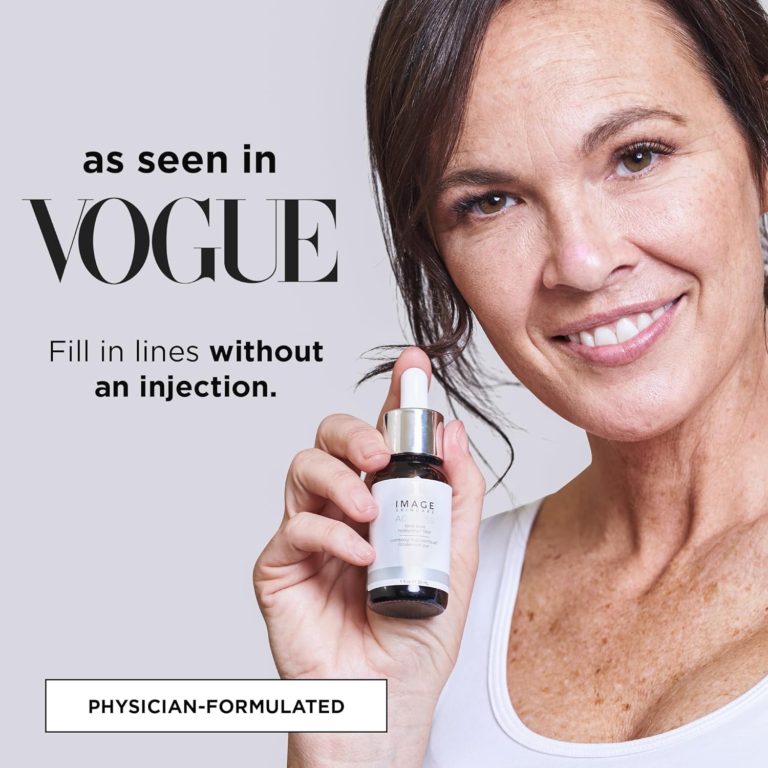 IMAGE Skincare, AGELESS Total Pure Hyaluronic 6 Filler, Facial Hydration Serum, Fill in Look of Fine Lines and Smooth Appearance of Wrinkles, 1 fl oz