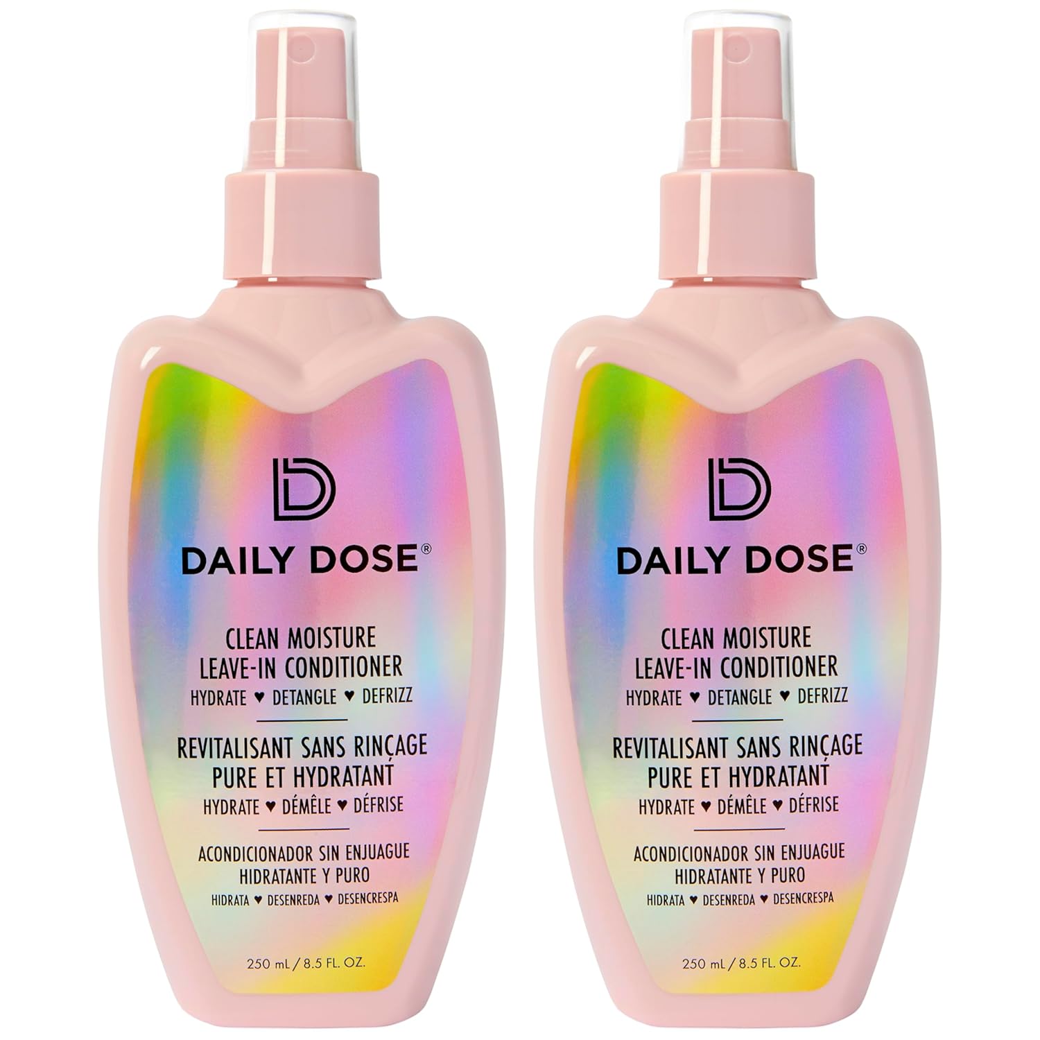 DAILY DOSE Leave-In Conditioner Spray - Detangles, Moisturizes & Eliminates Frizz, Lightweight Formula, Safe for All Hair Types, Paraben-Free, Vegan, Cruelty-Free, Award-Winning - 8.5 oz