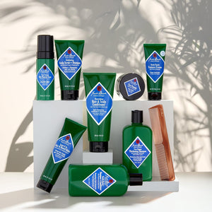 Jack Black Sleek Finish Texture Cream, 3.4 Oz. – Hair Styling Cream for Men & Women, Hair Texturizer for Dry to Normal Coarse, Thick, or Wavy Hair, Fragrance-Free Hair Lotion, Hair Product