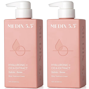 Medix 5.5 Retinol Body Lotion Skincare Moisturizer | Anti Aging Retinol Body Cream | Skin Care Tightening Lotion For Women & Men Helps Diminish Look Of Crepey Skin, Wrinkles, & Fine Lines, 2-Pack