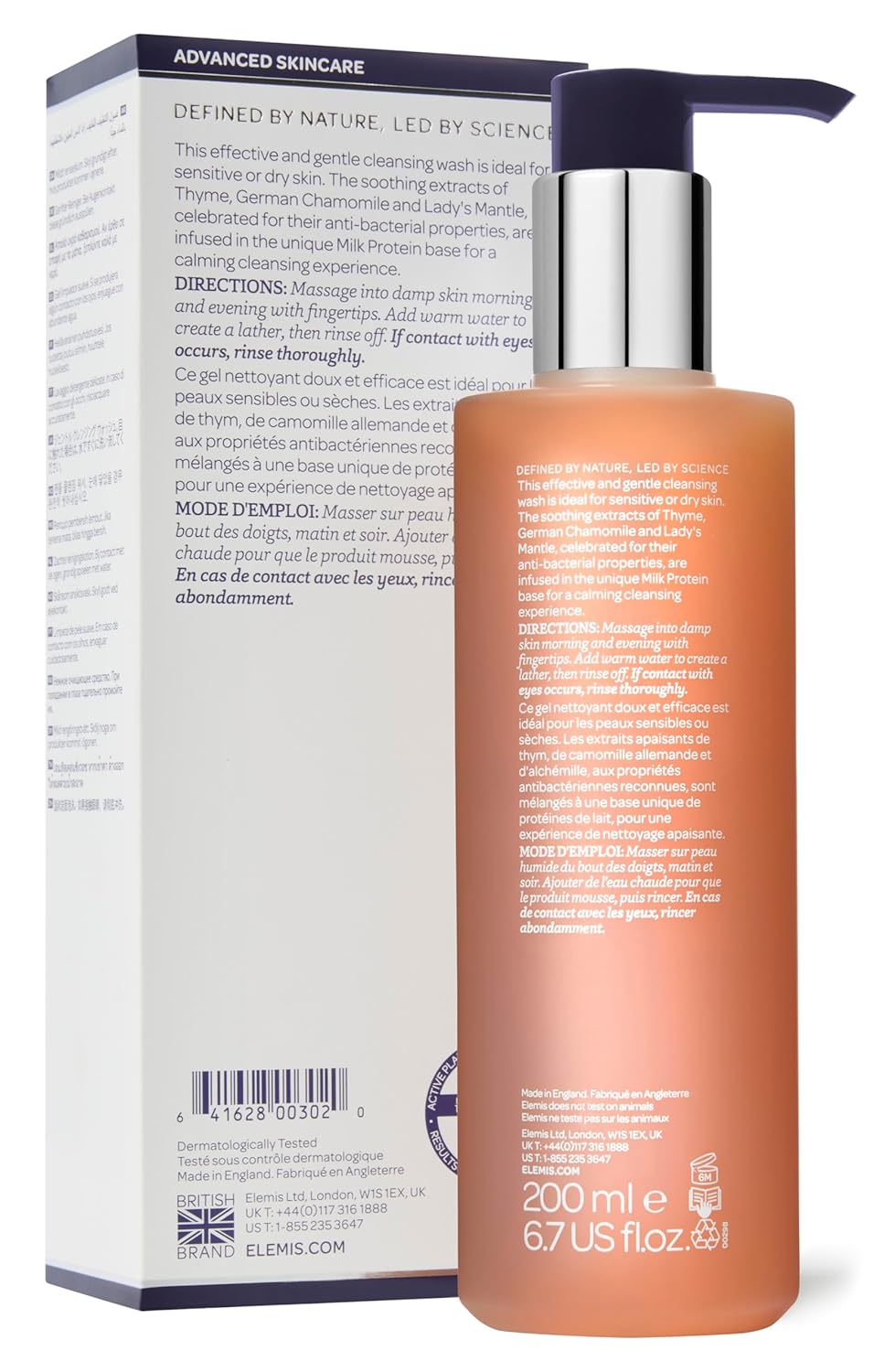 ELEMIS Sensitive Cleansing Wash, 6.76 Fl Oz