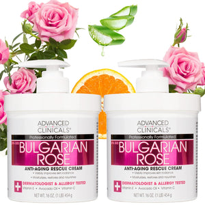 Advanced Clinicals Retinol Body Lotion + Collagen Cream Fragrance Free Face Moisturizer & Body Cream 2pc Skincare Set For Women & Men Helps Reduce Appearance Of Crepey Skin, Wrinkles, & Dry Skin, 2pc