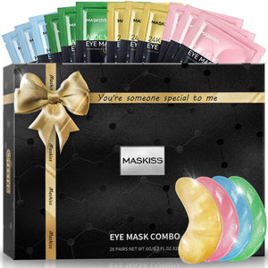24k Gold Under Eye Patches (8 Pairs), eye mask, Collagen Skin Care Products, Eye Patches for Puffy Eyes, eye masks for dark circles and puffiness