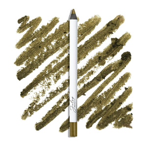 Julep Eyeshadow 101 Crème-to-Powder Eyeshadow Stick Duo + When Pencil Met Gel Sharpenable Multi-Use Longwear Eyeliner Pencil, 3pc Set - Bronze Shimmer, Soft Black & Marmalade Shimmer