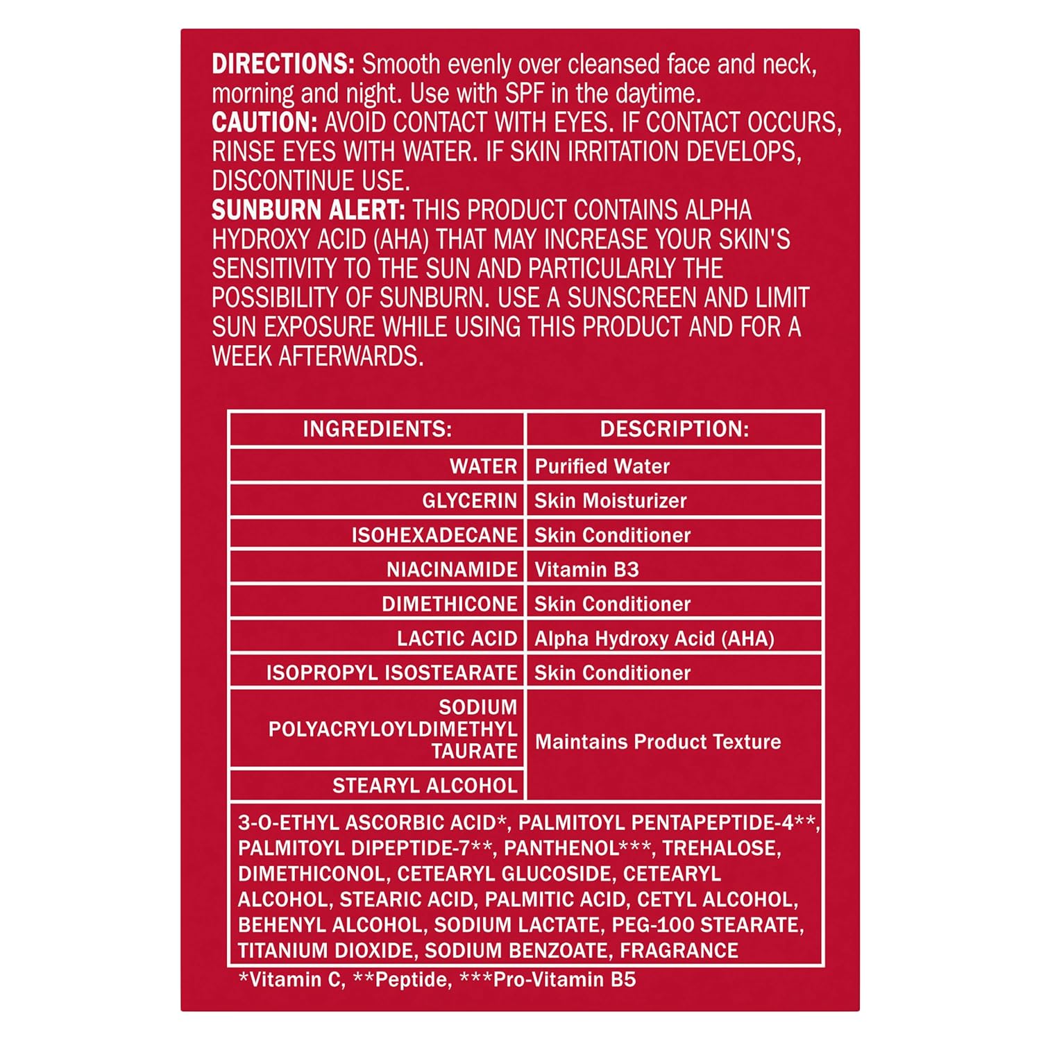 Olay Vitamin C MAX Face Moisturizer, Brightening Cream for Women, Hydrating, Evens Tone, Dark Spot & Hyperpigmentation Reduction, Glowing Skin Care - Niaciniamide, Peptides 1.7 Oz