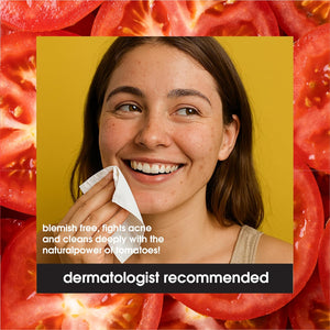 Yes To Acne Facial Wipes with Salicylic Acid for Acne Prone Skin, Deep Cleansing & Oil Control Face Wipes, 95% Natural Ingredients