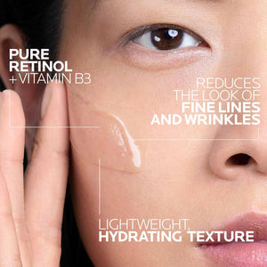 La Roche-Posay Pure Retinol Face Serum with Vitamin B3, Anti Aging Face Serum for Lines, Wrinkles & Premature Sun Damage to Resurface & Hydrate, Suitable for Sensitive Skin, 1.0 Fl. Oz