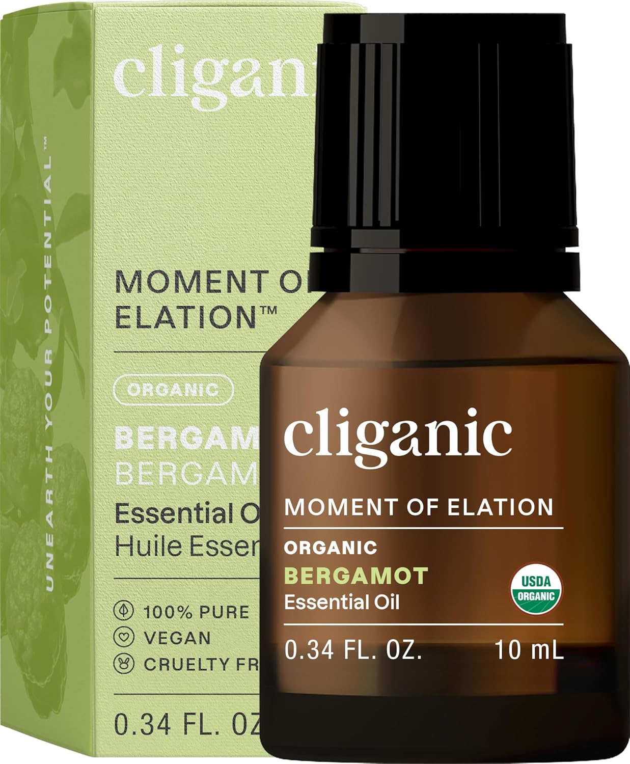 Cliganic Organic Rosemary Essential Oil, 100% Pure Natural, for Hair, Skin, Aromatherapy | Non-GMO Verified (Packaging May Vary)