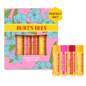 Burt's Bees Lip Balm - Pomegranate, Lip Moisturizer With Responsibly Sourced Beeswax, Tint-Free, Natural Origin Conditioning Treatment, 4 Tubes, 0.15 oz.
